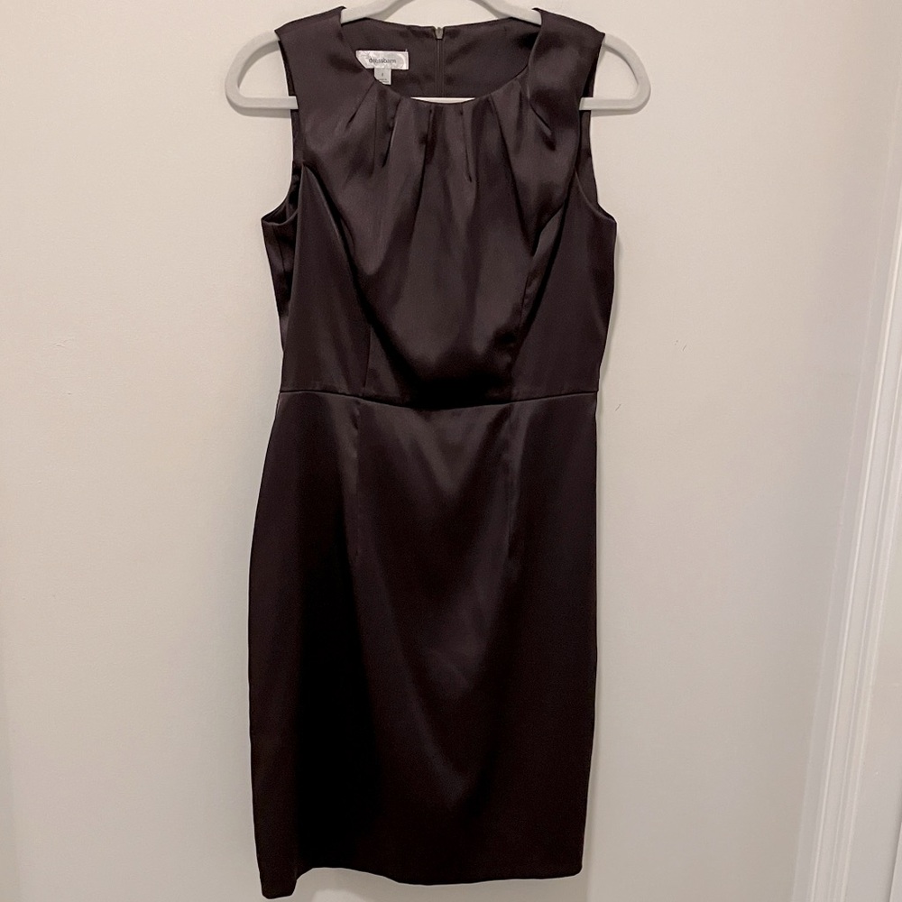 Chocolate brown satin dress